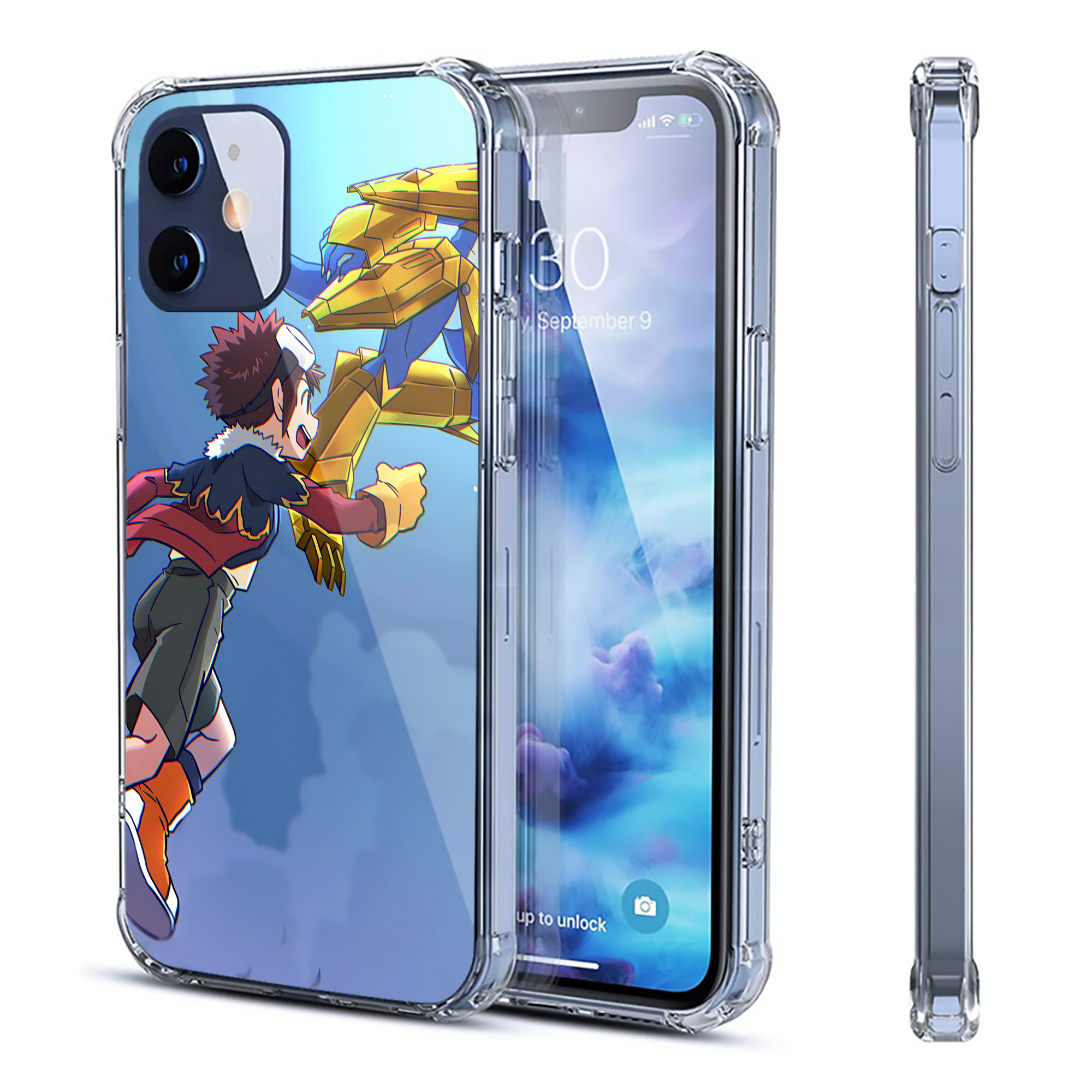 （画像用） Digimon デジタルモンスター/デジモン 【iPhone 12シリーズ対応】透明スマホケース（クリアソフトケース）